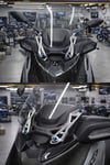 Yamaha Xmax Uyumlu Ön Cam Braketi 2024-2026 Cnc Gümüş