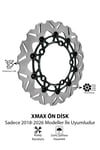 Yamaha Xmax Uyumlu Ön Fren Disk 2018-2026 Cnc Siyah
