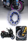 Yamaha Xmax Uyumlu Ön Fren Disk 2018-2026 Cnc Mavi