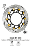 Yamaha Xmax Uyumlu Ön Fren Disk V2 2018-2026 Cnc Gold