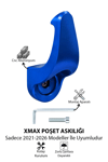 Yamaha Xmax Uyumlu Poşet Askılığı 2021-2026 Cnc Mavi