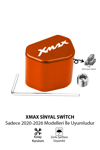 Yamaha Xmax Uyumlu Sinyal Switch 2020-2026 Cnc Turuncu