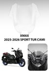 Yamaha Xmax Uyumlu Sport Tur Camı 2025-2026 Şeffaf