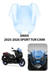 Yamaha Xmax Uyumlu Sport Tur Camı 2025-2026 Mavi