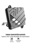 Yamaha Xmax Uyumlu Varyatör Koruma Kapağı 2021-2026 Cnc Gümüş