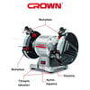 CROWN TAŞLAMA MOTORU 250W - 150mm CT13546