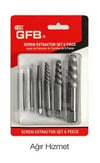 GFB 5 PARÇA TERS DİŞ KILAVUZ SETİ AĞIR HİZMET 3955