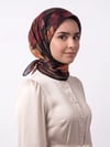 Desenli Pamuk Eşarp - Amber