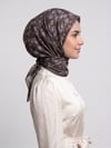 Mikro Çiçek Desenli Eşarp - Mini