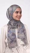 Yaprak Desenli Pamuklu Şal - Saye