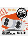 Patenli Çocuk Ortopedik Işıklı Tekerlekli Rocky Spor Kaykay 4 Tekerli Ayakkabı