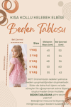 Butterfly V Detaylı Kısa Kollu Elbise - Pudra