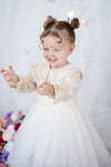 Kız Bebek Elbise Dantelli Vintage Bebe Yaka Doğum Günü Düğün Özel gün Parti Abiye Kız Bebek Elbise