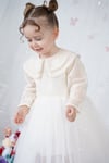 Kız Bebek Elbise Dantelli Vintage Bebe Yaka Doğum Günü Düğün Özel gün Parti Abiye Kız Bebek Elbise