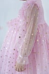 Kız Bebek Elbise Uzun Kollu Tüllü Tütü Yıldızlı Doğum Günü Özel Gün Parti Düğün Kız Çocuk Elbise