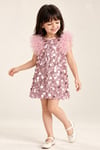 Sparkle Tütülü Pul Payet Parti Elbisesi - Pembe