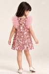 Sparkle Tütülü Pul Payet Parti Elbisesi - Pembe