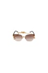 Vintage Naples Jewel NJ01 Havana Gold Kadın Güneş Gözlüğü