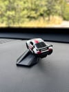 Audi R8 Beyaz Racing Tasarımlı Diecast Model Torpido Drifter Seti Torpido Süsü