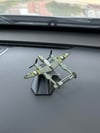 Lockheed P-38 Lightning Yeşil Metal Gövdeli Model Uçak Torpido Drifter Seti Torpido Süsü