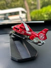 MBX Rescue Kırmızı Metal Gövdeli Model Helikopter Torpido Drifter Seti Torpido Süsü