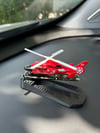 MBX Rescue Kırmızı Metal Gövdeli Model Helikopter Torpido Drifter Seti Torpido Süsü