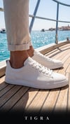 Erkek Beyaz Deri Sneaker Ayakkabı