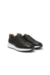 Erkek Kahverengi Deri Sneaker Ayakkabı