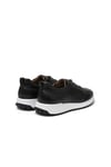 Erkek Siyah Deri Sneaker Ayakkabı
