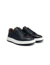 Lacivert Hakiki Deri Erkek Sneaker Ayakkabı