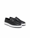 Siyah Deri Erkek Loafer Sneaker
