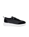 Siyah Erkek Deri Sneaker Ayakkabı
