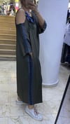 Elora Çiçek Detaylı Oversize Viskon Elbise