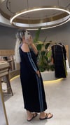 Elora Çiçek Detaylı Oversize Viskon Elbise