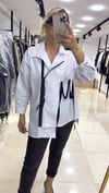 Fermuarlı Poplin Bluz
