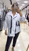 Fermuarlı Poplin Bluz