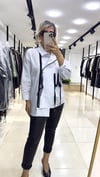 Fermuarlı Poplin Bluz