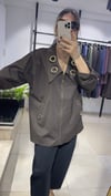 Kuş Gözü Detaylı Koton Gömlek