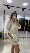 Lyocell Çizgili Büyük Beden Gömlek