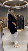 Puantiye Baskılı Pamuk Bluz