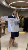 Urban Royale Çizgili Oversize Gömlek