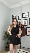 Kemerli Şort Etek