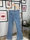 Mavi İspanyol Paça Denim