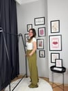 Tensel Kumaş Bağlamalı Pantolon