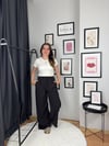 Tensel Kumaş Bağlamalı Pantolon