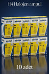 10 ADET NARVA 12V H4 43T 60W 55W FAR AMPULU