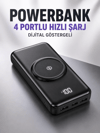 10.000 Mah Powerbank 4 Portlu Hızlı Şarj Dijital Göstergeli