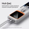 10000 mAh Akıllı Powerbank - Ultra Hafif, Dijital LED Göstergeli
