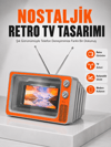 12 İnç Telefon Ekran Büyütücü Retro TV Tasarımlı HD Fresnel Lens Taşınabilir Mobil Ekran Büyütücü