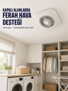 120 mm Dekoratif Aspiratör 16 W 180 m³/h Banyo Mutfak ve WC Havalandırma Fanı